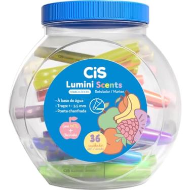 Imagem de Caneta Marca Texto, Sertic, Cis Lumini Scents, Mini, Pastel, Pote com 36
