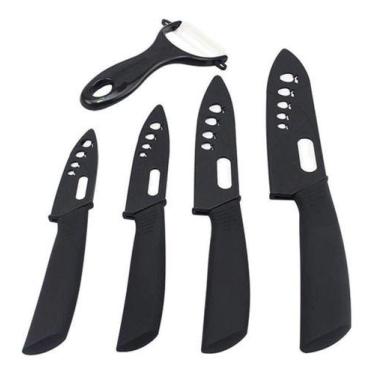 Imagem de Conjunto De Facas Cerâmica Descascador Com 5 Peças - MHR