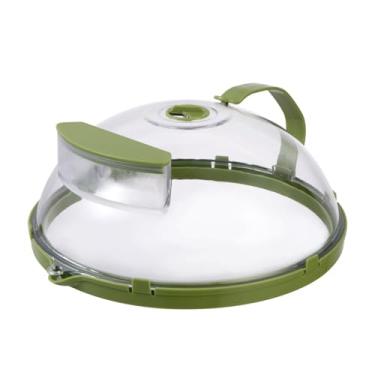 Imagem de Cobertura para Micro-ondas Alimentos Tampa Transparente com Alça Caixa de Armazenamento Água Ventes Vapor Ajustáveis Aquecimento Rápido Prevenção Derramamentos Acessórios Cozinha Utensílio Presente Ca