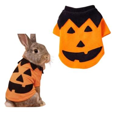 Imagem de Camiseta de inverno de coelho de Halloween macia, quente e fofa fantasia de animal adequada para coelhos, porquinhos-da-índia, hamsters e outros animais pequenos (PP)
