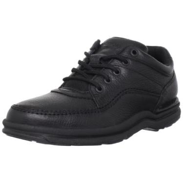 Imagem de Sapato de caminhada masculino World Tour clássico da Rockport, Black/Black, 8 XX-Wide