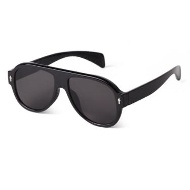 Imagem de HCHES Óculos de Sol Retrô Masculino Feminino Moda Vintage Cores Degradê Óculos para Uso Externo (1)