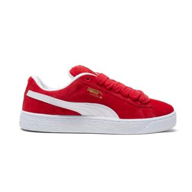 Imagem de PUMA Tênis feminino de camurça GG, Para todos os tempos, vermelho/PUMA branco, 35
