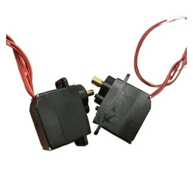 Imagem de 2 peças/lote M10 Electronic Starter Caixa de engrenagens de metal completa DC 5V 3V-6V 23RPM-52RPM 5-Wire Steering Gear Precision 360 graus para carro de escalada robô