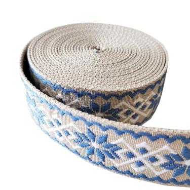 Imagem de VIAILI SYMIE Correia de nylon de 3,8 cm com faixa listrada de poliéster fita resistente para artesanato alças de bolsa alça de bolsa de câmera DIY coleiras para animais de estimação correia mochila 5