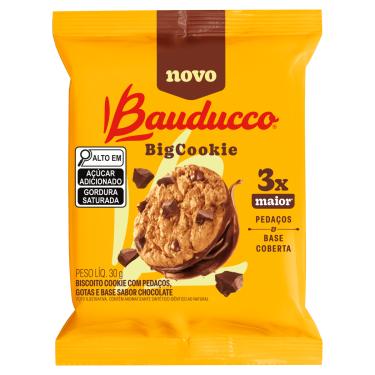 Imagem de Biscoito BigCookie Original Chocolate Bauducco 3 Caixas de 30g