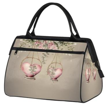 Imagem de Bolsa pequena para o fim de semana para mulheres, homens, unicórnio, girassol, flor, dobrável, bolsa esportiva leve para academia, Cor: 27, 15.2*8.3*11.6 inch, Moderno