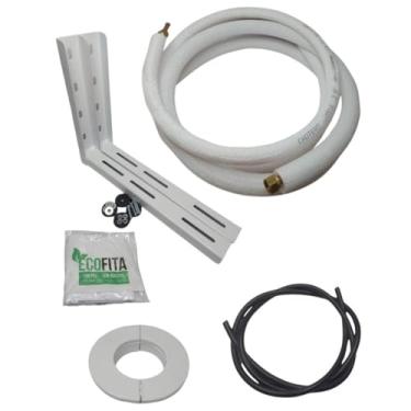 Imagem de RESFRI PEÇAS Kit 02 Instalação Ar Condicionado 7.000 A 12.000 Btus 1,5 Mts 1/4 e 3/8 Suporte 400mm