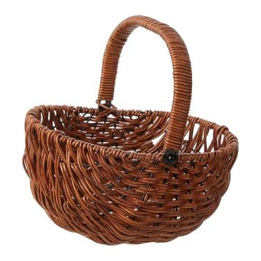 Imagem de oshhni Cesta para Daminha de Honra, Recipiente para Presente, Acessórios para Noiva, Cesta de, de Vime para Doces, Coleção Festas e Artigos para, Sem Flor