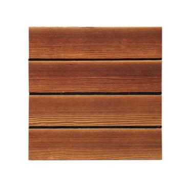 Imagem de SPXMQSS Azulejos de deck ao ar livre, azulejos de madeira para exteriores, azulejos de deck interligados para jardim, terraço, varanda fácil de instalar, ótima drenagem 30 x 30 x 2,2 cm B 11 peças