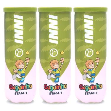 Imagem de Bola de Tênis Inni Guguinha Stage 1 Verde - Pack com 03 Tubos-Unissex
