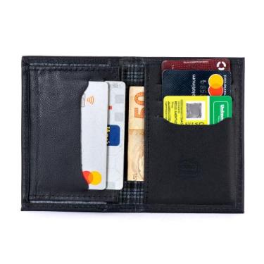 Imagem de Carteira Masculina de Couro Legitimo Porta Documentos Carro Moto Cartõ