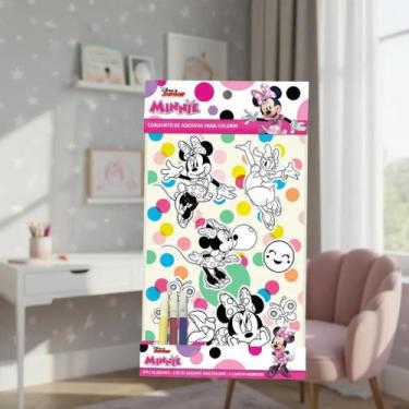 Imagem de Kit Adesivos + Adesivos para Colorir Disney Personagens Marvel Princes