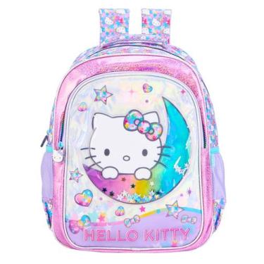 Imagem de Mochila Escolar Costas Hello Kitty Estrela 15392 Original - Xeryus