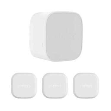 Imagem de Kit 4 Caixas de Passagem Plástica Câmeras Bullet/Dome Interno VBOX 100