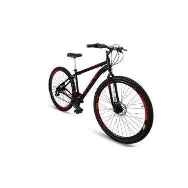 Imagem de Bicicleta Aro 29 Freio a Disco 21M. Velox Preto/Vermelho - Ello Bike