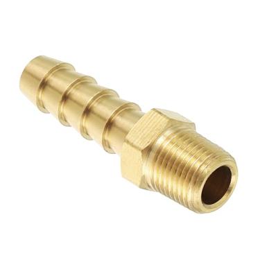 Imagem de Kozelo Pacote com 2 acessórios de mangueira de latão Farpas de mangueira de 5/81.3 cm para conexões macho NPT de 1/20.3 cm para máquinas domésticas, banheiras de massagem e sistemas de irrigação