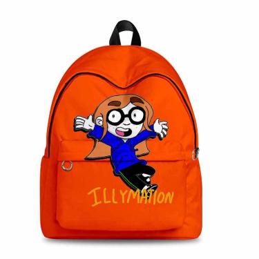 Imagem de Mochila Illymation Cartoon Kids School Anime 30x17x40cm