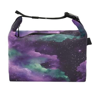 Imagem de STAYTOP Lancheira roxa profunda e verde com fivela de alça, lancheira isolada para meninos e meninas, lancheira térmica para trabalho escolar