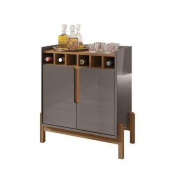 Imagem de Bar Lizz Cinza Perola/Cedro - Casa D