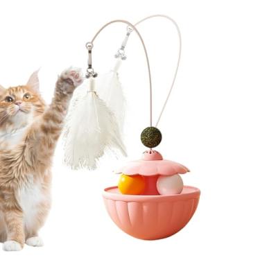 Imagem de Brinquedos Interativos Para Gatos | Brinquedo De Enriquecimento Com Bolas De Catnip - Varinha de Brincar Para Gatos | Para Gatinhos de Porte Pequeno e Médio Uso em Interior e Exterior em Quintal