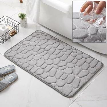 Imagem de Kit 2 Tapete Banheiro 60x40cm Macio Antiderrapante Absorvente