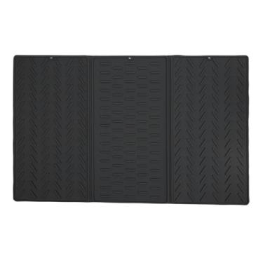 Imagem de Pssopp Tapete de Isolamento Térmico de Tigela, Design de Armazenamento Suspenso, Antiderrapante, Dobrável, Almofada de Drenagem de Secagem de Prato de Silicone para Porta-colheres de (S)