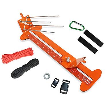 Imagem de Kit de Jig para Pulseira Paracord Ferramenta DIY Tecelagem com Pé Borracha -Derrapante Vara Deslizante Aço Inoxidável Pu