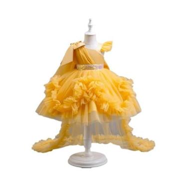 Imagem de Vestido De Tule Rosa Para Meninas De 2 a 6 Anos, Vestido Elegante Para