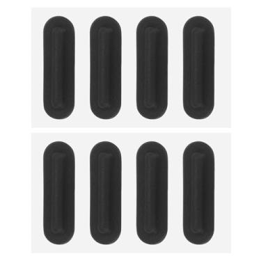 Imagem de PATIKIL Pés de borracha para laptop de 0,3 polegadas / 7,5 mm, 8 peças de almofadas antiderrapantes oval para substituição inferior de computador para console de base de laptop, pés inferiores de