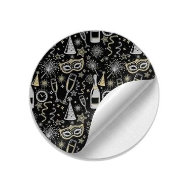 Imagem de Ladrilho Decorativo de Cerâmica Ano Novo Estampa Arte Vetorial Fogos de Artifício