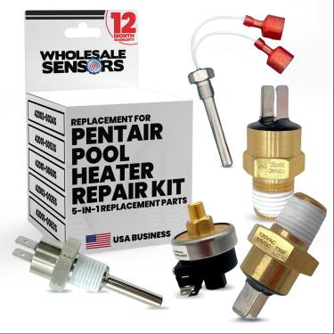 Imagem de Wholesale Sensors Substituição para kit de reparo de aquecedor de piscina Pentair | Interruptor de limite alto, interruptor de pressão de água | 12 meses de garantia | 42002-0024S, 42001-0053S, 42001