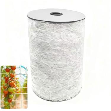 Imagem de Rolo de rede de treliça de nylon de malha macia, 1,5 x 350 m, malha reforçada de suporte de plantas de jardim para plantas trepadeiras, vegetais de melão, prateleiras de uva, hidropônico