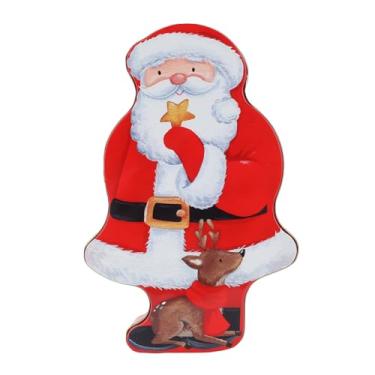 Imagem de Aqur2020 Caixa de Lata para Doces de Papai, Cofrinho Festivo Multiuso de Lata para Biscoitos de Natal Em Folha de Flandres para Festas de Natal e Presentes