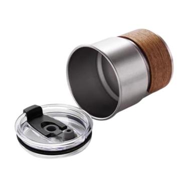 Imagem de FytStycale Xícara de aço Inoxidável de Copos de Café Copos Moderno de Bebida Xícara de Café Cerveja de Cerveja para Festas -churrasco de Acampamento, Prata, Tamanho real