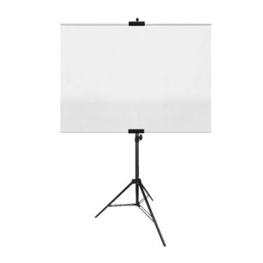 Imagem de Ecrã De ProjeçãO RetráTil PortáTil Com Tripé E Suporte AjustáVel Com Velcro, Adequado Para Projetores