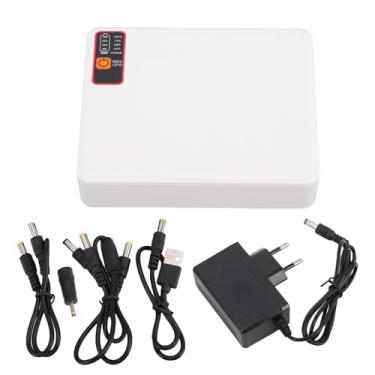 Imagem de Hilitand Fonte de Alimentação Ininterrupta, 12000mAh UPS Bateria Backup 5V 9V 12V Saí Proteção contra Curto-circuito para Roteador Modem Câmera de Segurança WiFi Smartphone (Plugue UE)