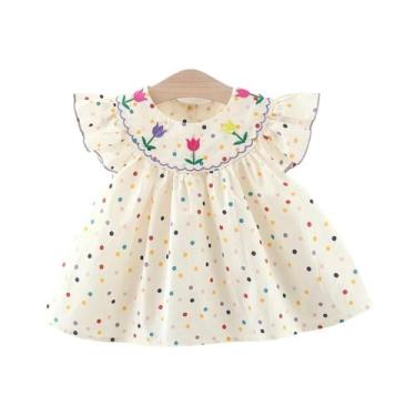 Imagem de Vestido De Princesa Com Bordado De Flores E Poás Para Meninas, Vestido