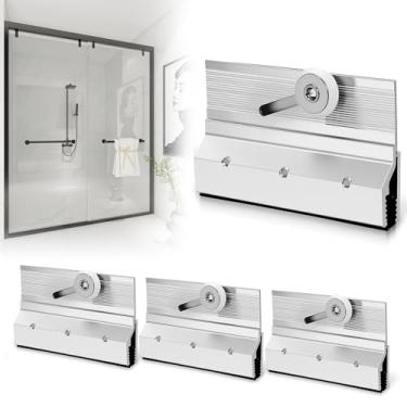 Imagem de awliye Pacote com 4 rolos de porta de chuveiro sem moldura M 6053 conjunto de rolos, rolamentos de esferas redondos de 1,9 cm, peças de reposição para porta de chuveiro, faça seu chuveiro deslizar