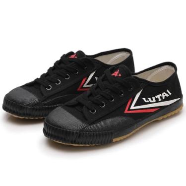 Imagem de Sapatos de artes marciais unissexo Tai-Chi sapatilhas leves respiráveis Kungfu Karate sapatilhas na moda Qigong Ténis, Preto, 36 BR