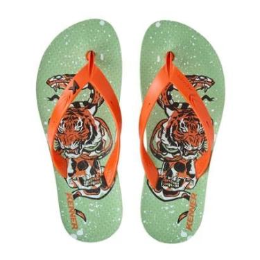 Imagem de Chinelo Kenner Summer Old School Cobra Caveira Tattoo Praia-Masculino
