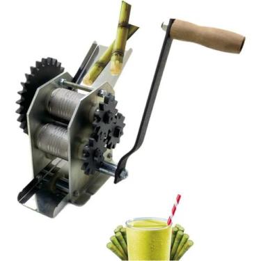 Imagem de Engenho Garapeira Moenda Moinho Moedor De Cana Manual Aço Inox 03 Moen