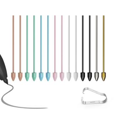 Imagem de SSS·GRGB 14 pontas/pontas coloridas de plástico e metal de substituição para Samsung Galaxy Tab S11/S10/S9/S8/S7/S6, Note20/10/10 Plus, S25/S24/S23/S22 Ultra S, para Kindle Scribe Pen, (2 de metal +