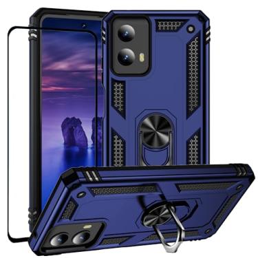 Imagem de WVOZWWO Capa para Xiaomi redmi Note 13 Pro 5G com protetor de tela, proteção militar à prova de choque, capa traseira defensora para Redmi Note 13 Pro 5G (azul, Moto G 5G 2024)