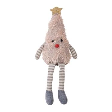 Imagem de Boneca de Natal – Boneca de árvore macia de pelúcia – figuras festivas jogo macio para viagem, mesa, prateleira, hora de brincar, casa, crianças, decoração interna