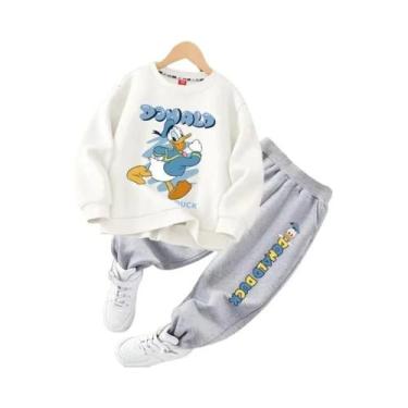 Imagem de Conjunto De Moletom De Algodão Para Menina E Menino Com Estampa Do Pat