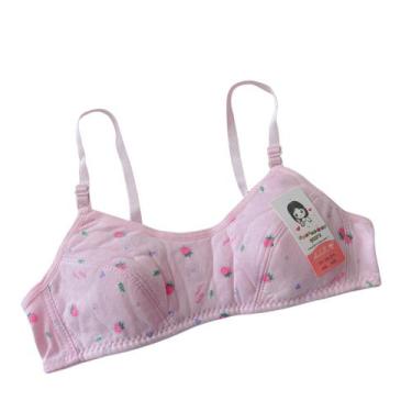 Imagem de Kit 3 Sutiã Juvenil Menina Moça Bojo Espuma Confortável Top Juvenil - 