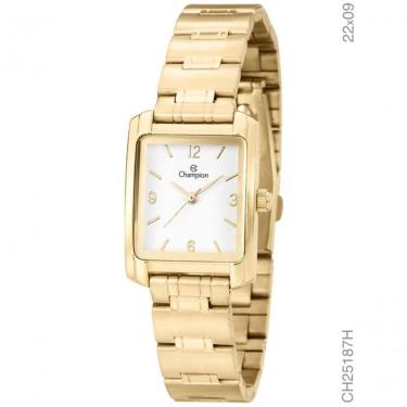 Imagem de Relógio Champion Feminino Quadrado Dourado Ch25187h