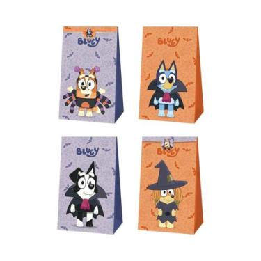 Imagem de Decoração De Halloween Do Bluey, Saco De Doces Para Festa De Aniversár