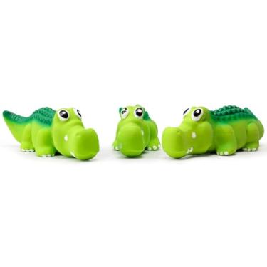 Imagem de Pawdoer Brinquedos Squeaky Dog para cães médios, bola de látex macio que range, brinquedos engraçados de crocodilo para animais de estimação